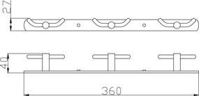 Slezák - RAV Šesťháčik 360 mm COLORADO - COA0105, Chróm