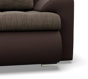 Rozkladacia rohová sedacia súprava TOKIO VI Pravá Hnedá/hnedá