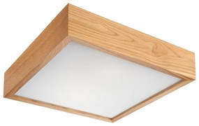 Lamkur Stropné svietidlo OAK SQUARE 1xE27/60W/230V dub 27,5 cm LA40776