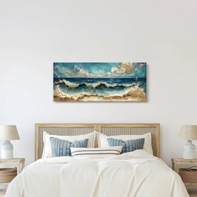 Obraz - Maľba mora (120x50 cm)