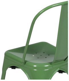 Zelené kovové jedálenské stoličky v súprave 2 ks – Ixia