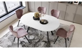 Jedálenský stôl ARTUR biely/čierny