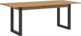 Rozkladací jedálenský stôl Seattle 150x90 cm, dub artisan/antracit