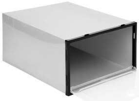 Úložné boxy na topánky OSLO sivé (10 ks)