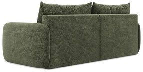 Zelená rozkladacia/s úložným priestorom pohovka 238 cm Kalena – Makamii