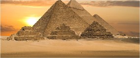 Obraz - Pyramídy (120x50 cm)