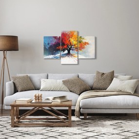 Obraz - Pestrofarebný strom (90x60 cm)