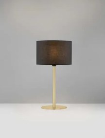 LED čierno-zlatá stolná lampa Sibnia