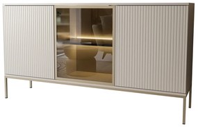 Komoda ADRIENNE s LED osvetlením kašmír 154cm