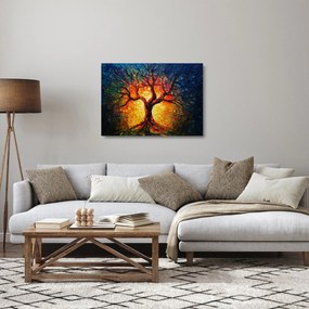 Sklenený obraz - Strom života v mozaike (70x50 cm)