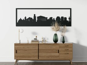 drevko Obraz Atény panoráma Rozmer obrazu: 29,5 x 89 cm, Farba dekorácie: Čierna