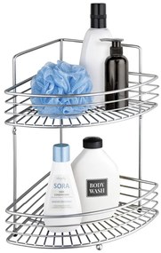 Rohová kúpeľňová polička Wenko Milano