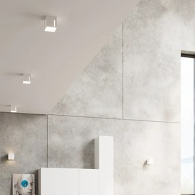 Stropné svietidlo Pixar, 1x biele kovové tienidlo