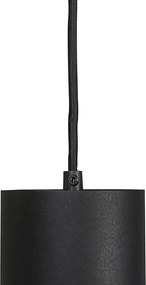 Design hanglamp zwart incl. rail adapter 1-fase - Slimline Tubo