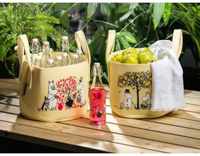 Úložný kôš Moomin Apples 17l, žltý