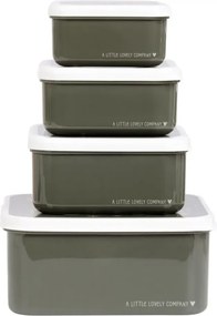 Sada 4 škatuliek na obed a desiatu savana