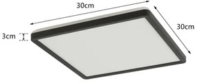 Brilagi - LED Kúpeľňové svietidlo ULTRA SLIM LED/18W/230V 30x30 cm čierna IP54