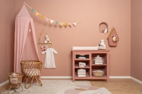 Závesná taška na hračky Pure Soft Pink