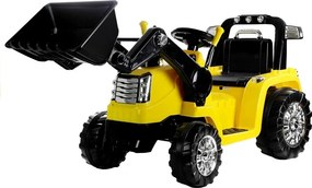 LEAN CARS Elektrický traktor s bagrom na batérie ZP1005 pre deti žltý