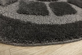 Kúpeľňový koberček Ocean tmavosivý kruh