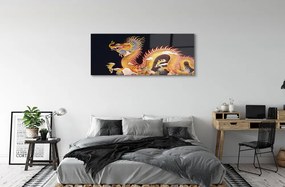 Obraz plexi Golden japanese dragon 120x60 cm
