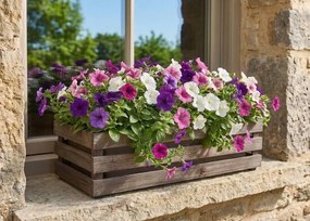 AMADEA Drevený obal s hrantíkom tmavý, 62x21,5x17cm Český výrobok