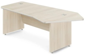Rohový stôl TopOffice Premium 227,1 x 109,6 cm, pravý, agát svetlý