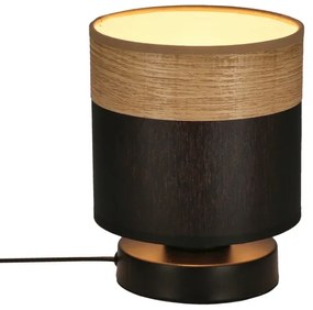 Stolná lampa PORTO 1xE27/60W/230V čierna/hnedá