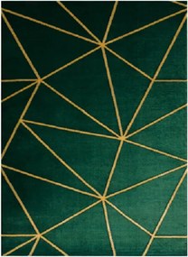 Dywany Łuszczów 160x220 cm Kusový koberec Emerald 1013 green and gold, zelená, chodba / predsieň
