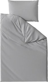Krepové obliečky DENYX sivé hotelová kapsa Rozmer obliečky: 70 x 90 cm | 140 x 200 cm