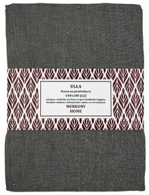 Záclona na priechodkách Ulla polyester tmavo šedá 140x180 Merkury Home II/22