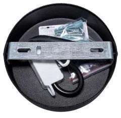 Duolla - Nástenné svietidlo TOKYO RATTAN 1xE27/15W/230V pr. 50 cm strieborná/čierna