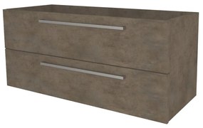 Mereo, Mereo Bino, kúpeľňová skrinka 121 cm, Multidecor, Betón Chicago tmavosivý, MER-CN693SBCS2