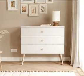 Dizajnová komoda VALERIA 100cm biela