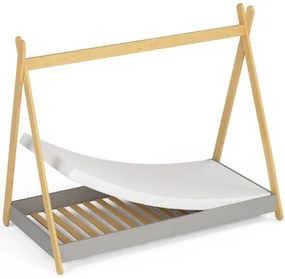 Detská posteľ GEM 160x80 cm - sivá