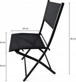 Balkónový set nábytku – stolík + 2 stoličky