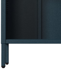 Knižnica do obývačky MARIO, 500 x 1800 x 350 mm, Modern: tmavomodrá farba