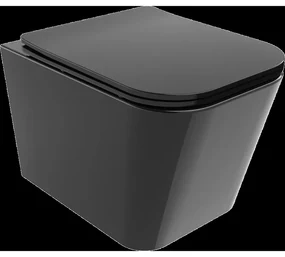 Mexen Teo WC misa Rimless s pomaly padajúcim sedátkom, duroplast, čierna - 30854070