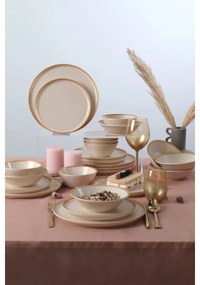 Jedálenská súprava 24 ks béžová/keramika