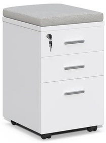 Pojazdný kancelársky kontajner Houseland Prime Soft 01 biely/sivý