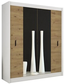 Skriňa ART 180 biela/artisan