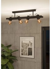 Eglo 43847 - Bodové svietidlo PLIMSOLL 4xE27/15W/230V