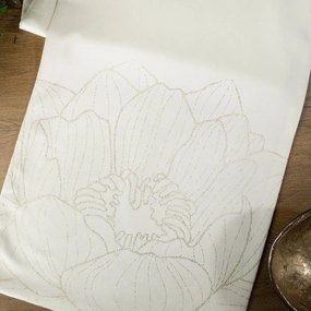 OBRUS BLINK 13 35X220 CM BIELY