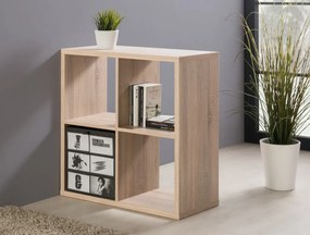 Regál Max, 2x2 priehradky, dub sonoma