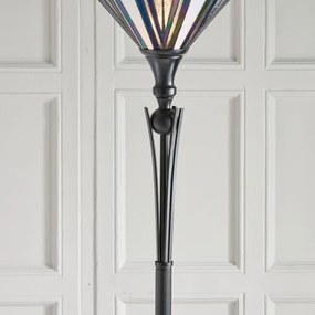 Endon 63933 - Stojacia lampa Tiffany ASTORIA 1xE27/60W/230V, priemer 40 cm