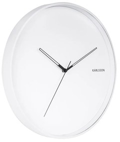 Nástenné hodiny Hue Metal biela ø 40 cm × 4,5 cm