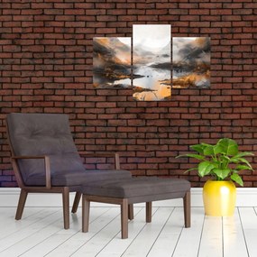Obraz - Maľba horskej krajiny (90x60 cm)