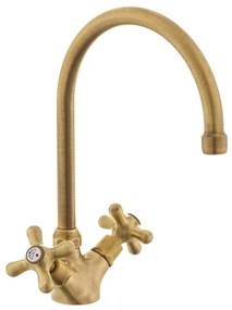 Drezová batéria Paffoni Ricordi s otočným ramienkom bronz IR180BR