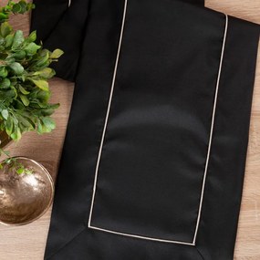 OBRUS MADELE 40 X 140 CM ČIERNY