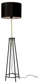 Čierna stojacia lampa (výška 154 cm) Tegola - Candellux Lighting